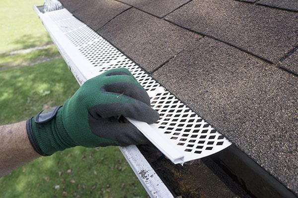 gutter guards act as a barrier to prevent birds, rodents, and insects from making a home in your gutters